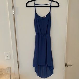 Open Black Blue skater dress